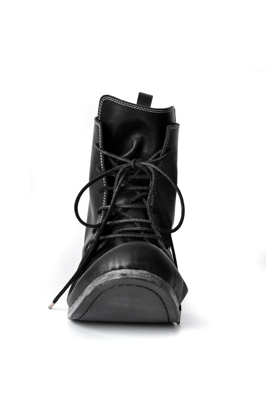 N/07 Laced Mid Boots / Cavallo di Giappone(hand-oiled) (BLACK) - Image 20