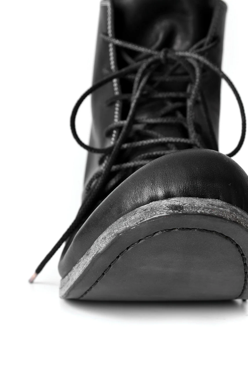 N/07 Laced Mid Boots / Cavallo di Giappone(hand-oiled) (BLACK) - Image 32