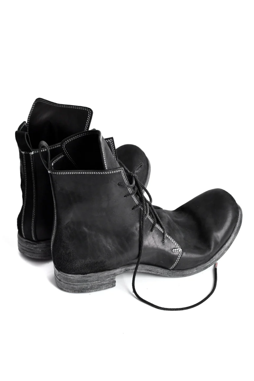 N/07 Laced Mid Boots / Cordovan full grain (BLACK) - Image 18