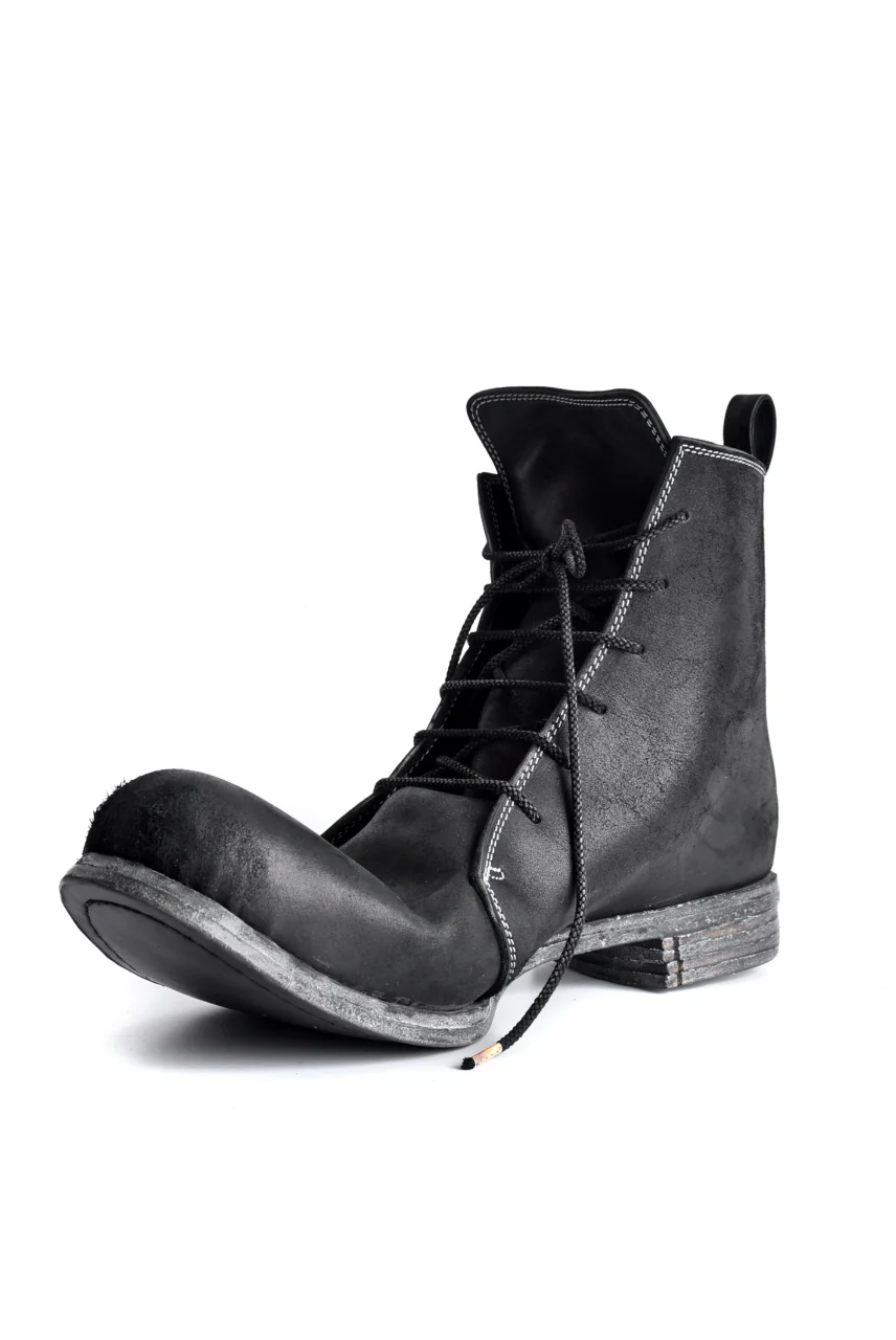 N/07 Laced Mid Boots / Cordovan full grain (BLACK) - Image 26