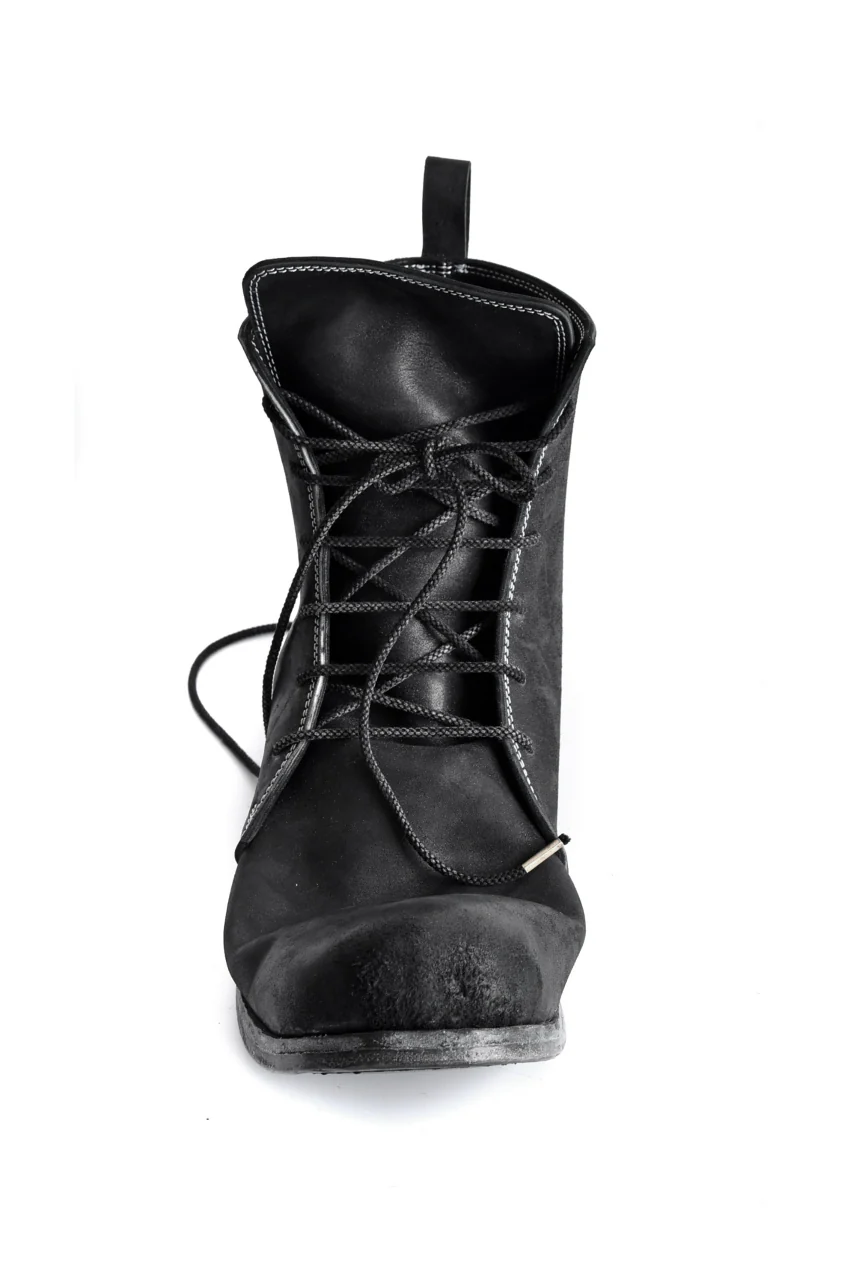 N/07 Laced Mid Boots / Cordovan full grain (BLACK) - Image 28