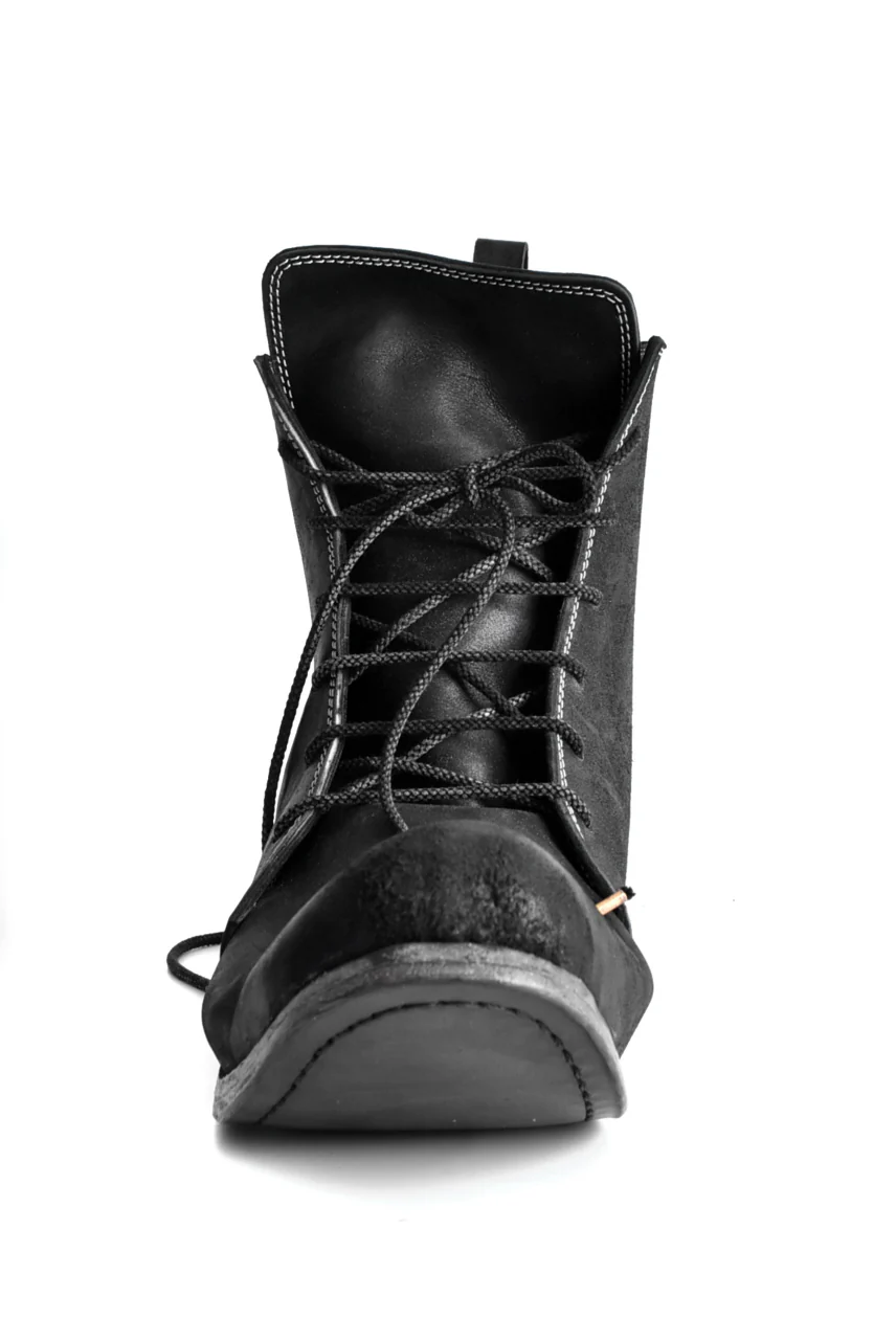 N/07 Laced Mid Boots / Cordovan full grain (BLACK) - Image 29