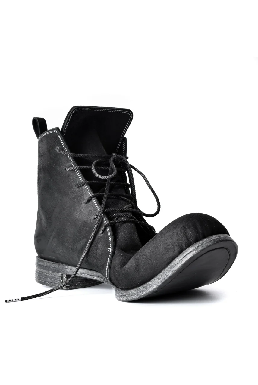 N/07 Laced Mid Boots / Cordovan full grain (BLACK) - Image 36