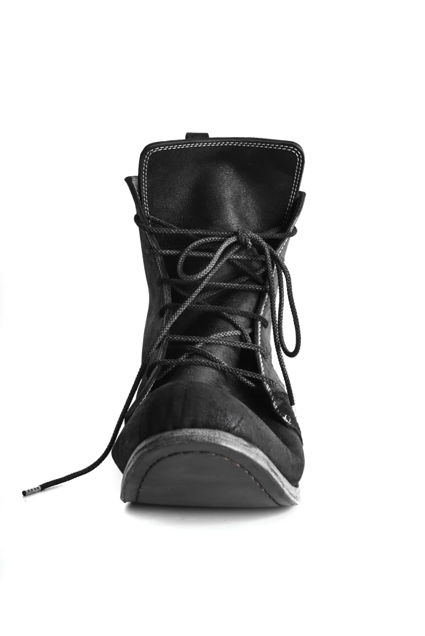 N/07 Laced Mid Boots / Cordovan full grain (BLACK) - Image 37