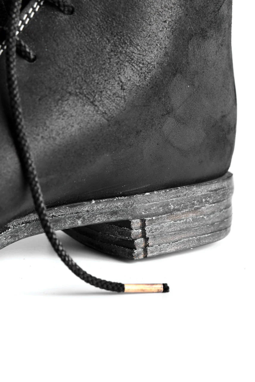 N/07 Laced Mid Boots / Cordovan full grain (BLACK) - Image 46