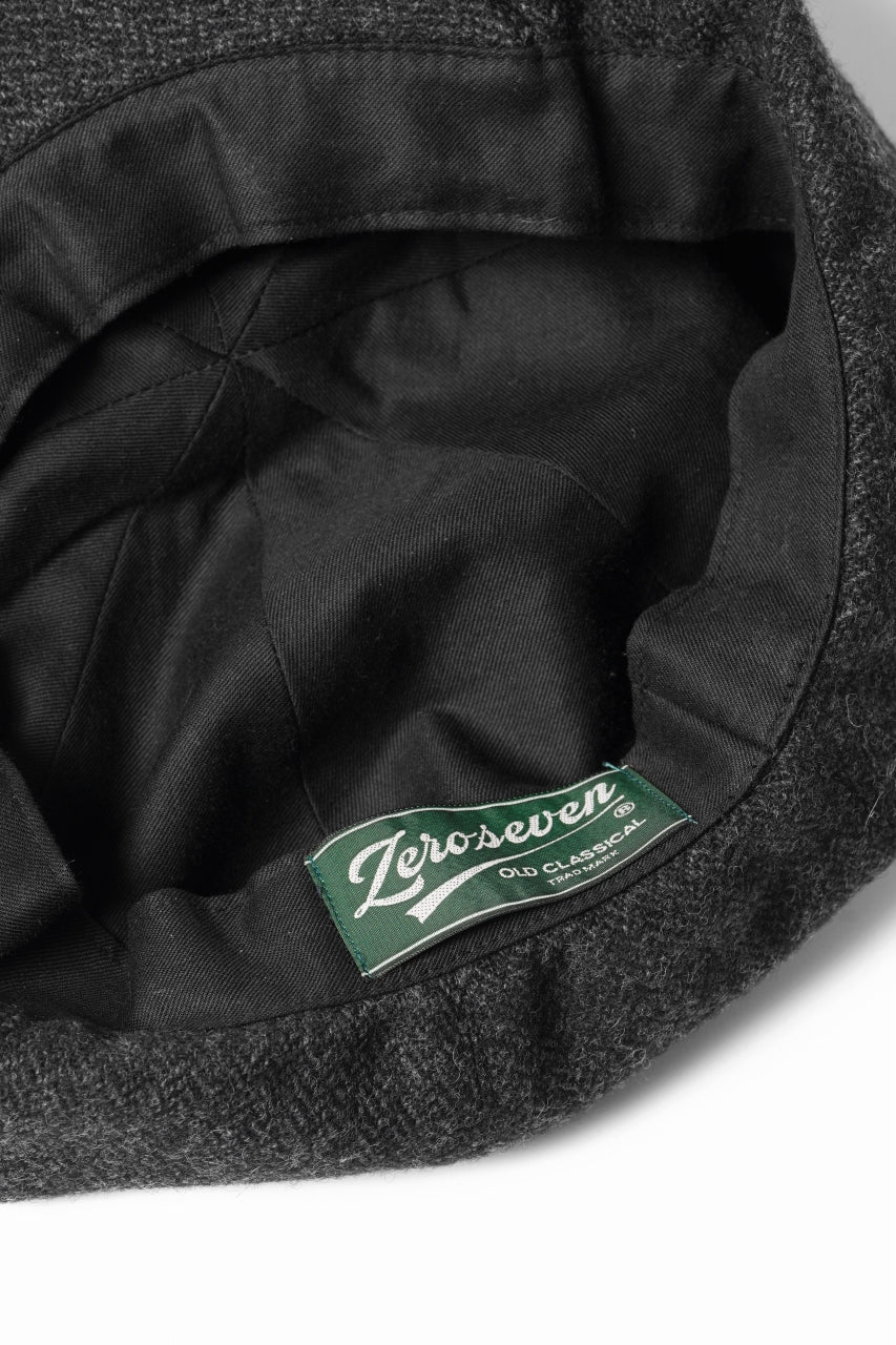 N/07 LIMITED ONE MAKE CASQUETTE / HERRING BONE WOOL (GREY) - Image 9