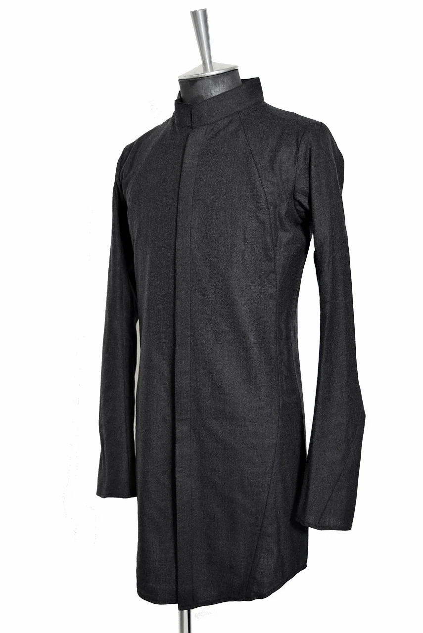 N/07 LONG SHIRT / Soft Amundsen SUPER120 (BLACK) - Image 2