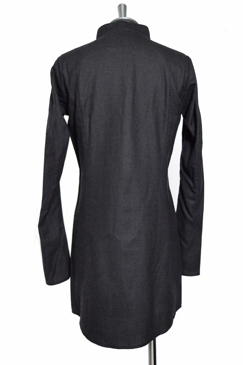 N/07 LONG SHIRT / Soft Amundsen SUPER120 (BLACK) - Image 4