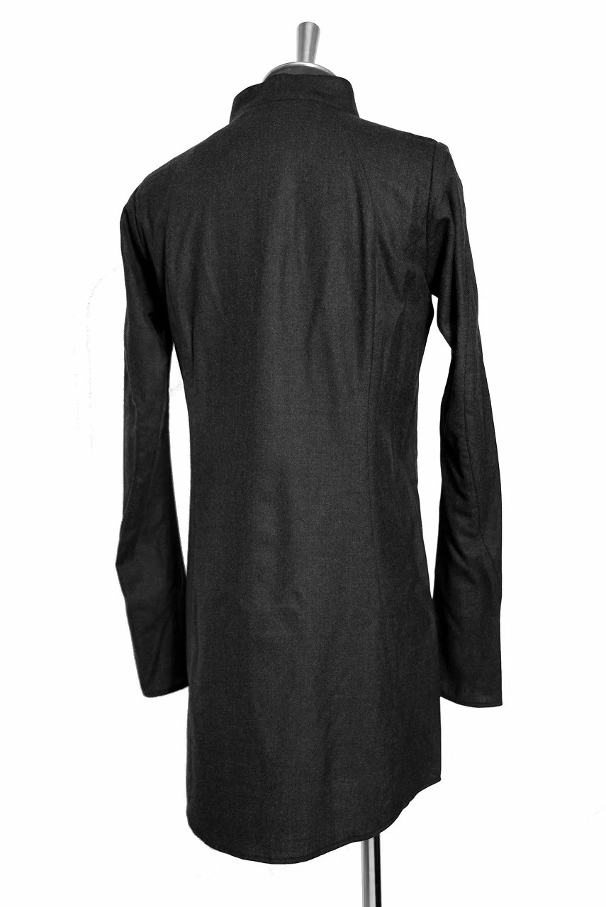 N/07 LONG SHIRT / Soft Amundsen SUPER120 (BLACK) - Image 5