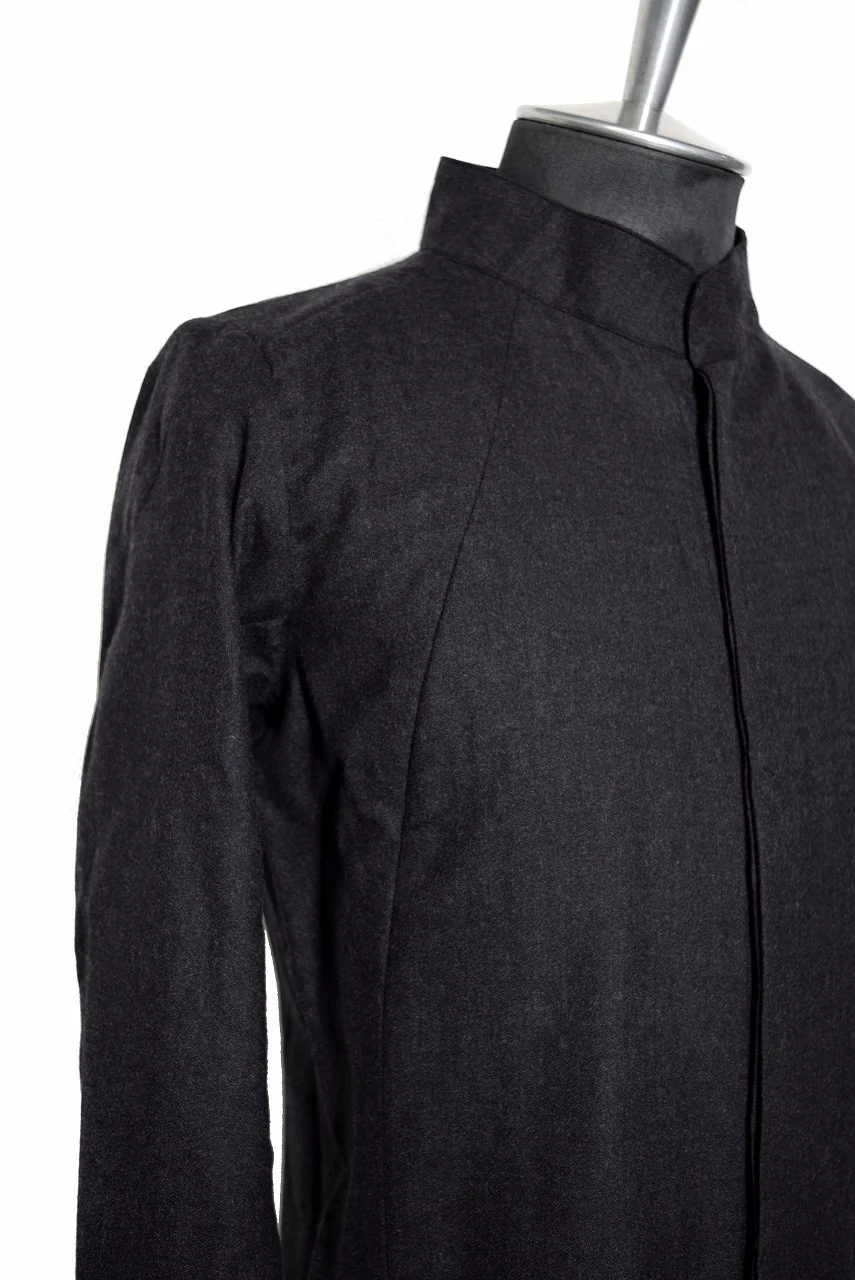 N/07 LONG SHIRT / Soft Amundsen SUPER120 (BLACK) - Image 7