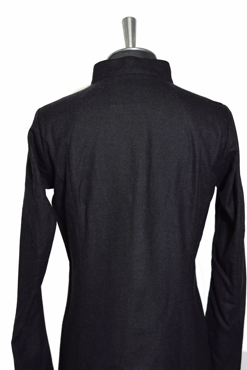 N/07 LONG SHIRT / Soft Amundsen SUPER120 (BLACK) - Image 9