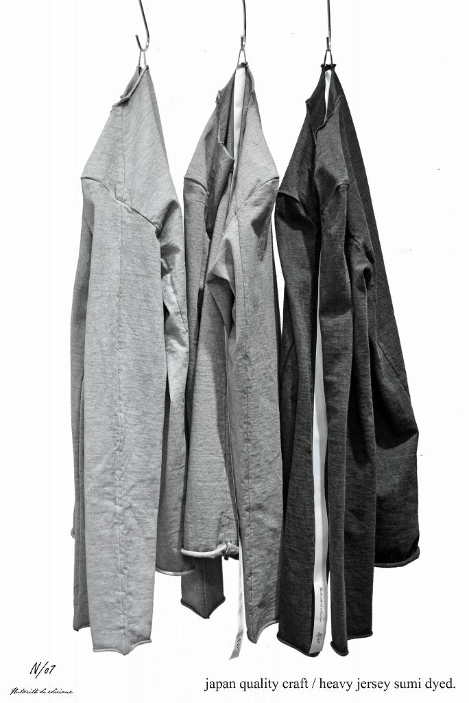 N/07 ls u neck c/heavy jersey sumi dyed (SUMI GREY) - Image 2