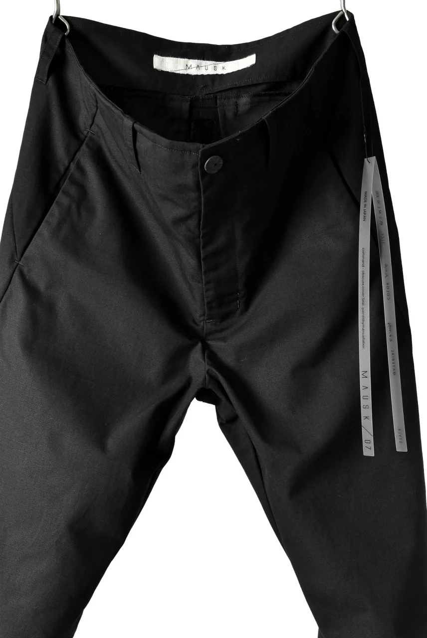 N/07 "MAUSK Detail" 3-DIMENSION CURVE CROPPED PANTS (BLACK) - Image 10