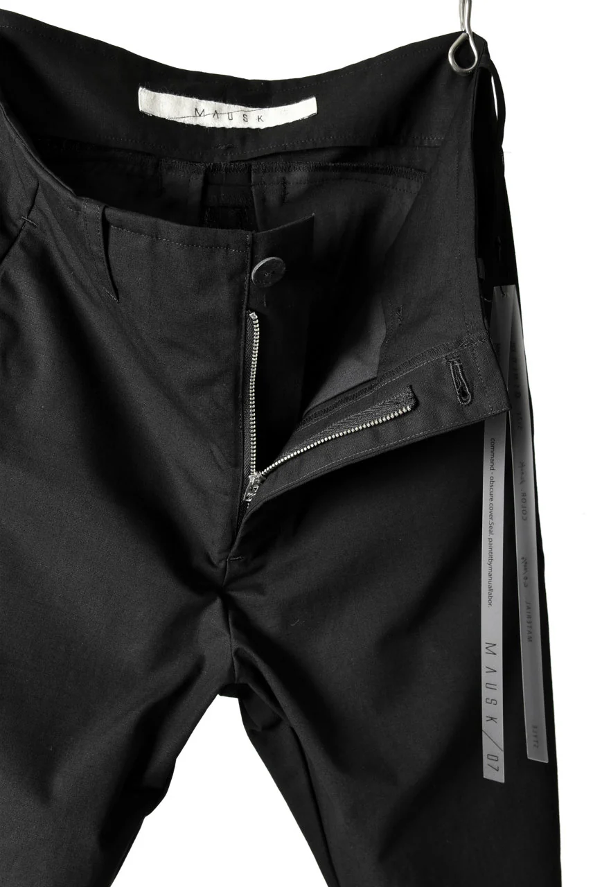 N/07 "MAUSK Detail" 3-DIMENSION CURVE CROPPED PANTS (BLACK) - Image 14