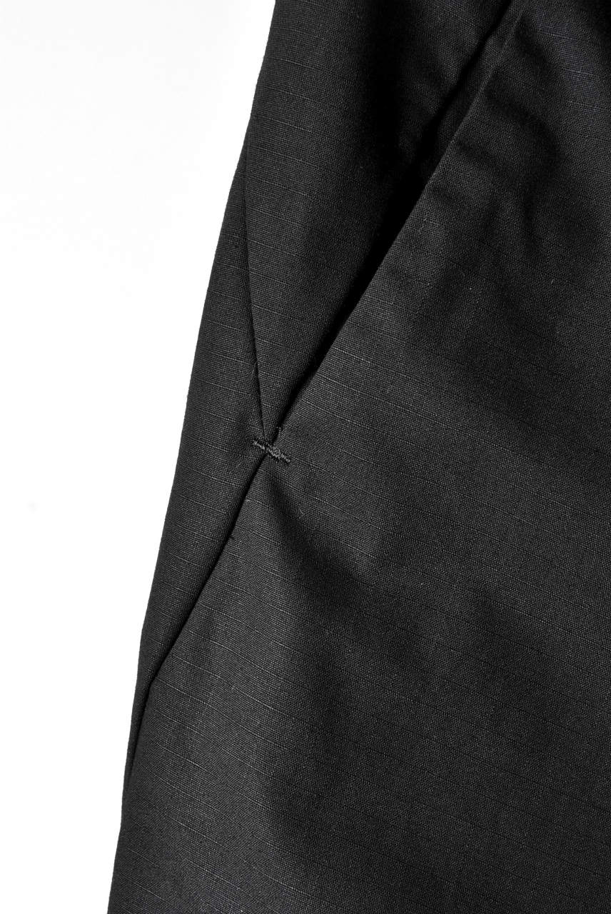 N/07 "MAUSK Detail" 3-DIMENSION CURVE CROPPED PANTS (BLACK) - Image 15