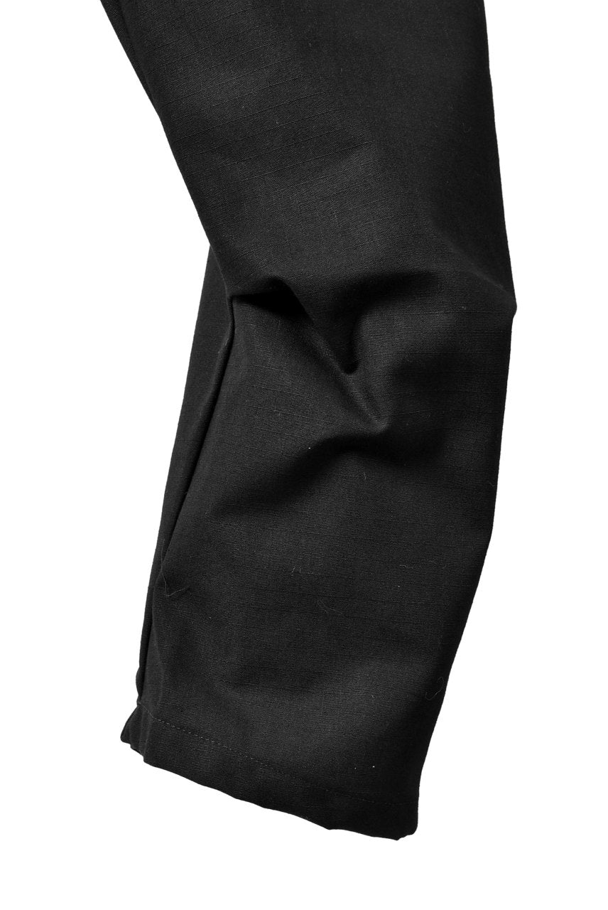 N/07 "MAUSK Detail" 3-DIMENSION CURVE CROPPED PANTS (BLACK) - Image 16