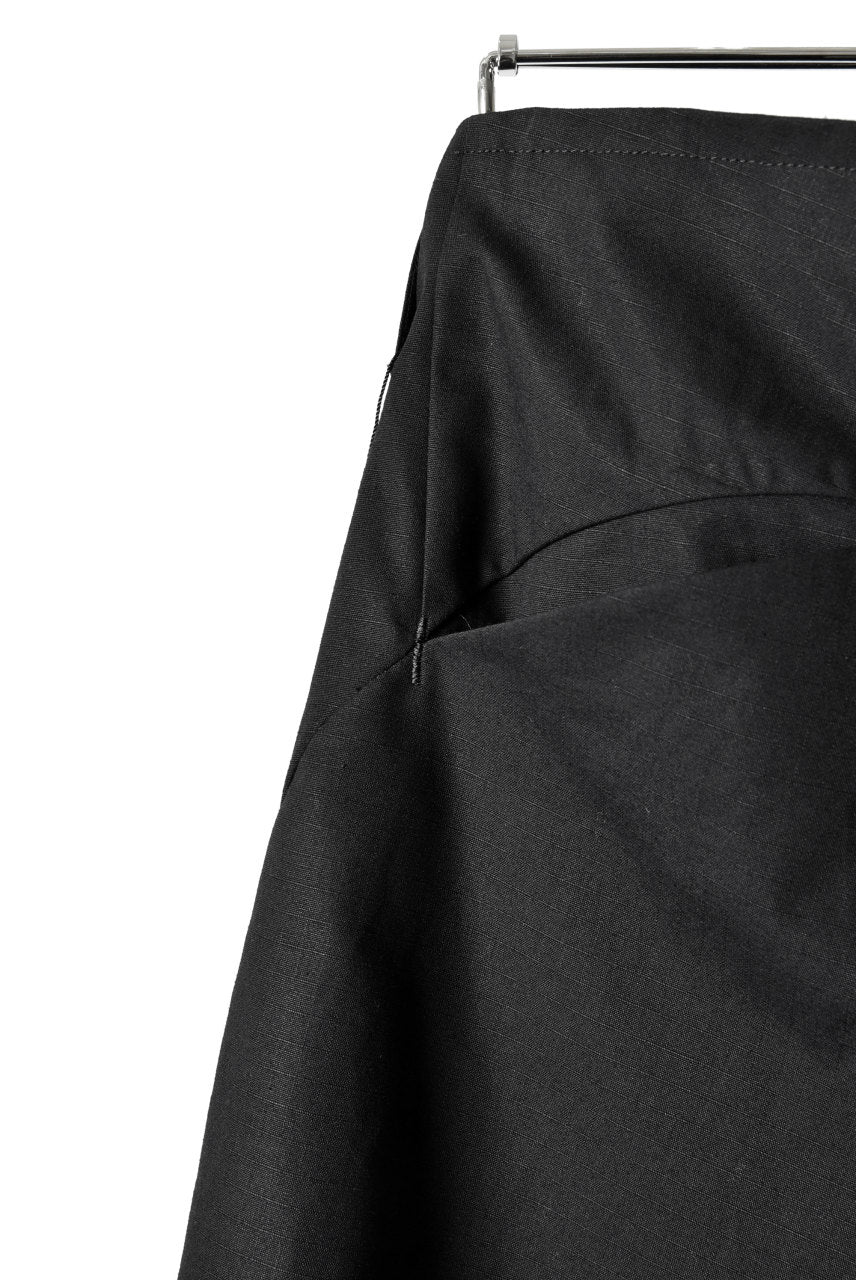 N/07 "MAUSK Detail" 3-DIMENSION CURVE CROPPED PANTS (BLACK) - Image 20