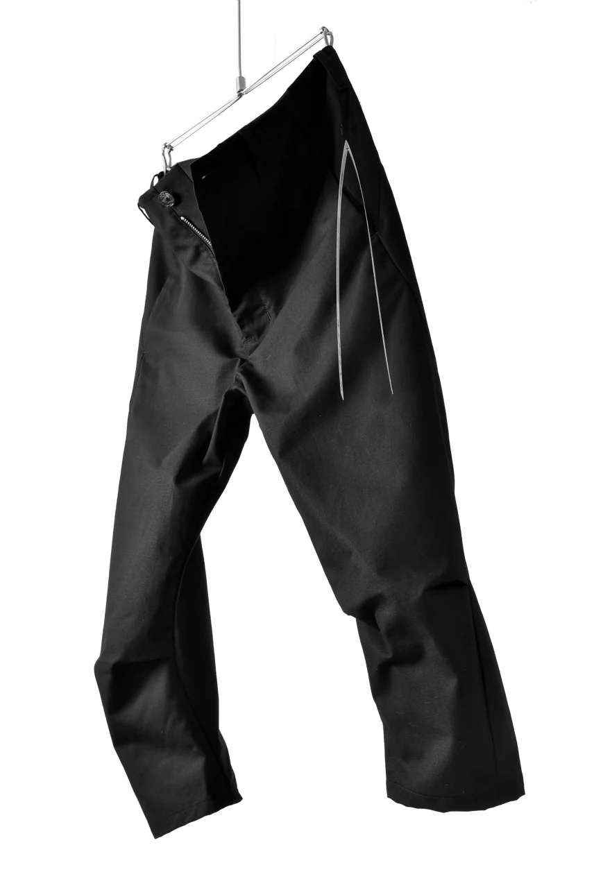 N/07 "MAUSK Detail" 3-DIMENSION CURVE CROPPED PANTS (BLACK) - Image 5