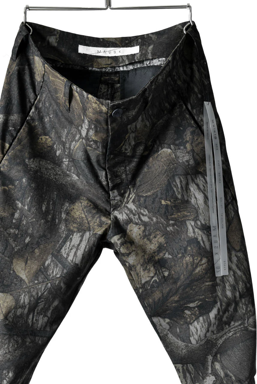 N/07 "MAUSK Detail" 3-DIMENSION CURVE CROPPED PANTS (DARK CAMOUFLAGE) - Image 10
