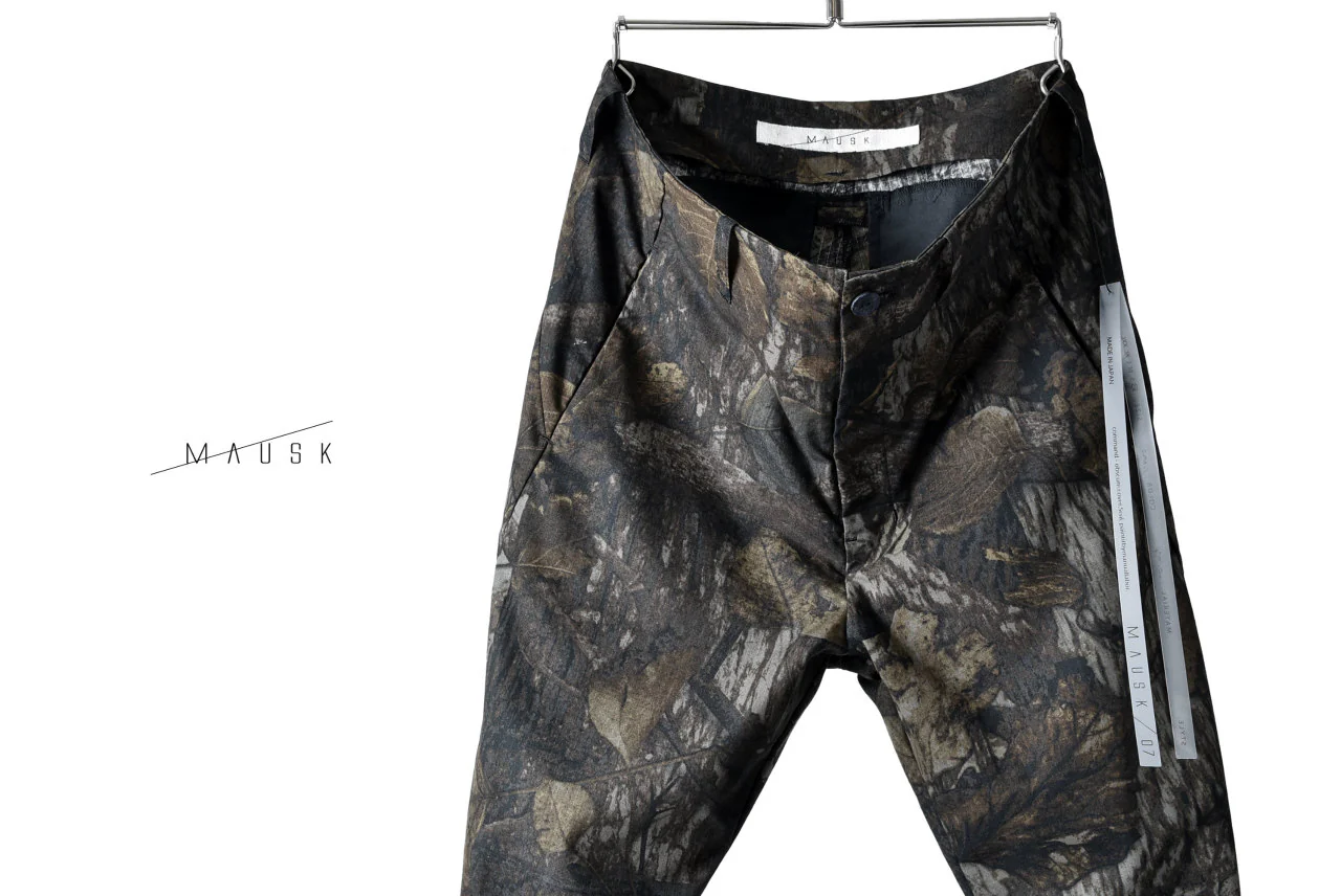 N/07 "MAUSK Detail" 3-DIMENSION CURVE CROPPED PANTS (DARK CAMOUFLAGE) - Image 23