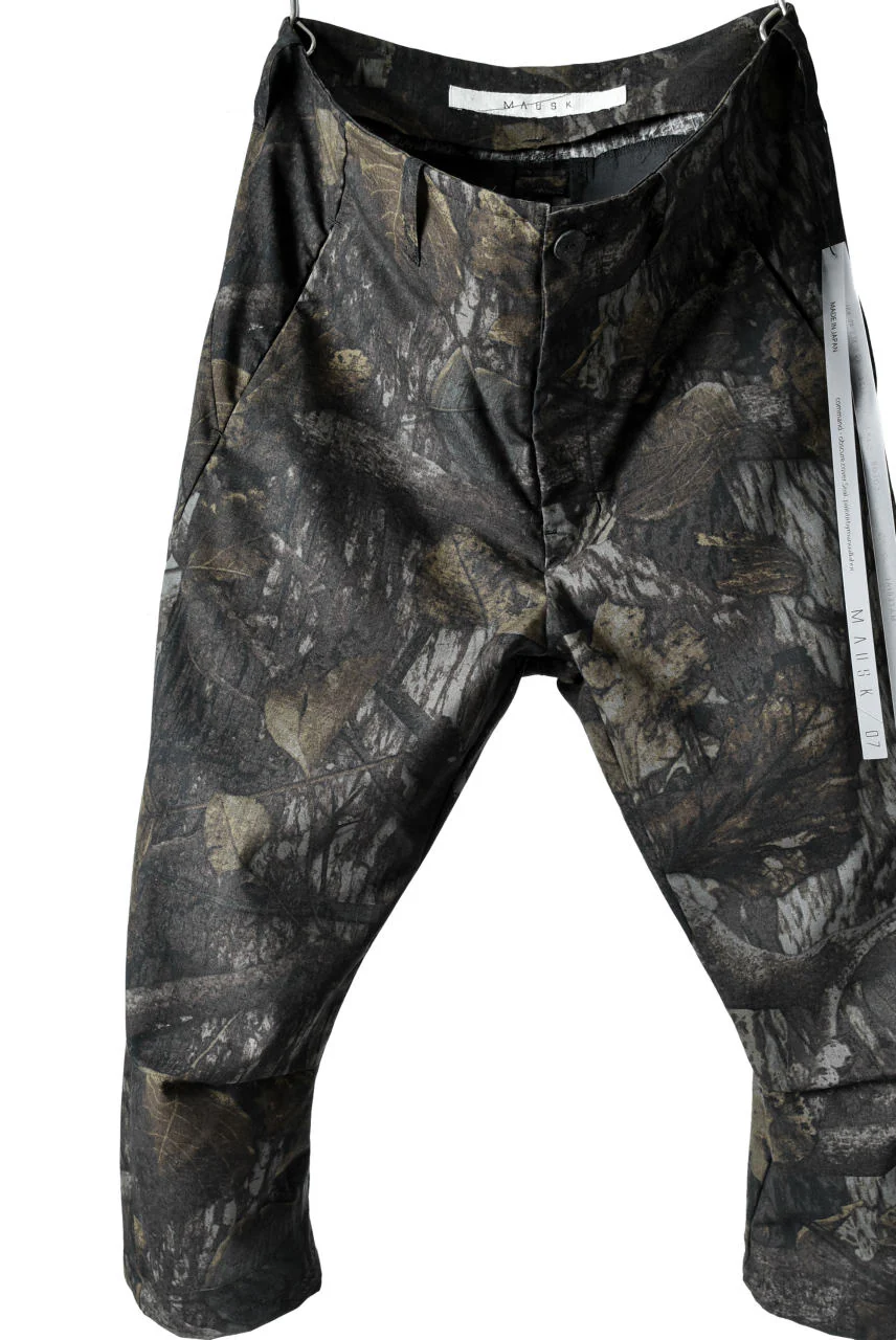 N/07 "MAUSK Detail" 3-DIMENSION CURVE CROPPED PANTS (DARK CAMOUFLAGE) - Image 6