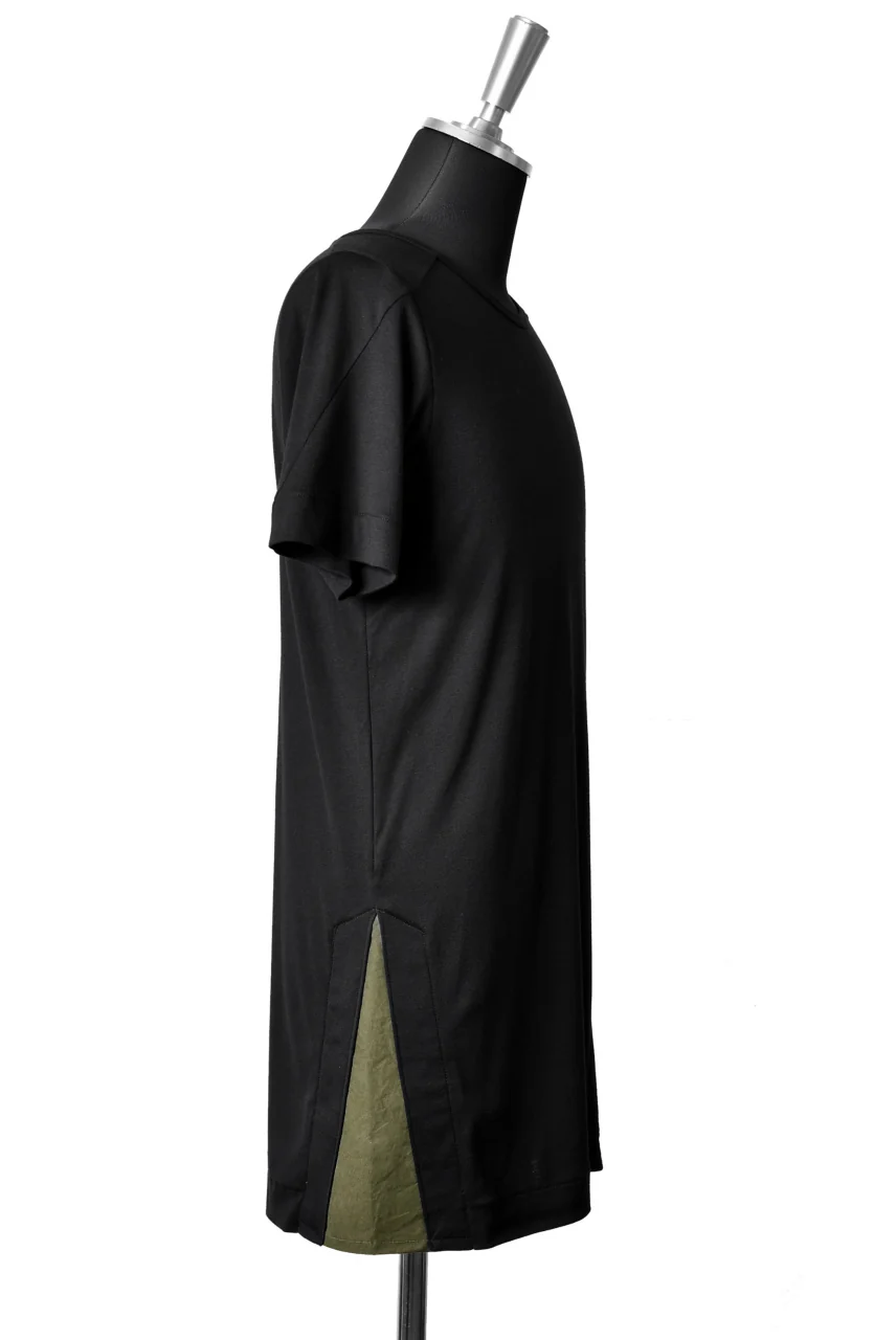 N/07 "MAUSK Detail" ASSORTMENT JERSEY T-SHIRT (BLACK×KHAKI) - Image 7