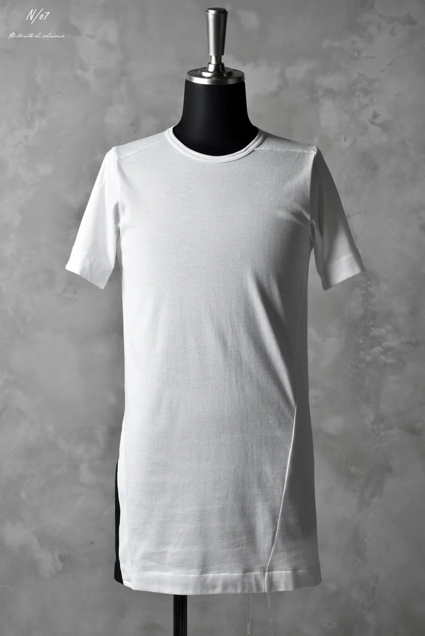 N/07 "MAUSK Detail" ASSORTMENT JERSEY T-SHIRT (WHITE×BLACK) - Image 4