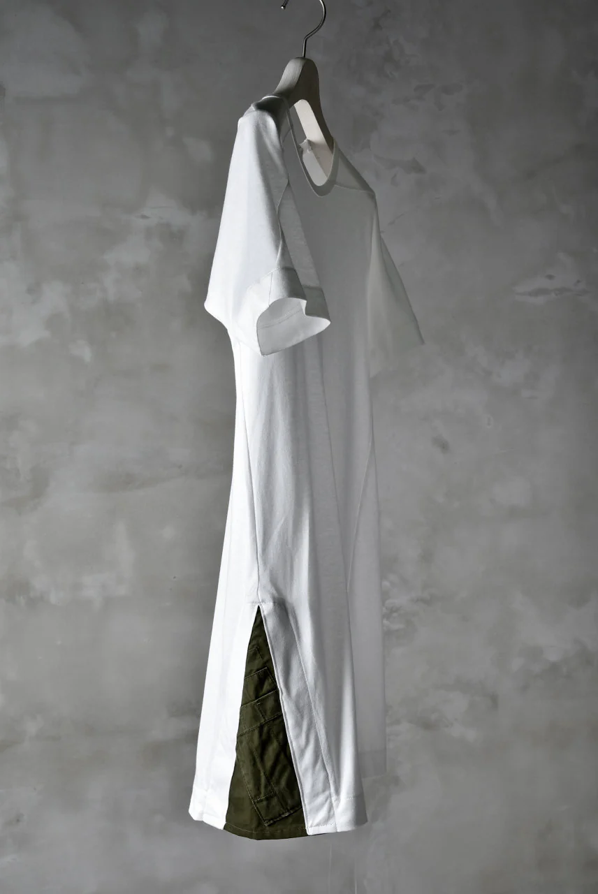 N/07 "MAUSK Detail" ASSORTMENT JERSEY T-SHIRT (WHITE×KHAKI) - Image 7