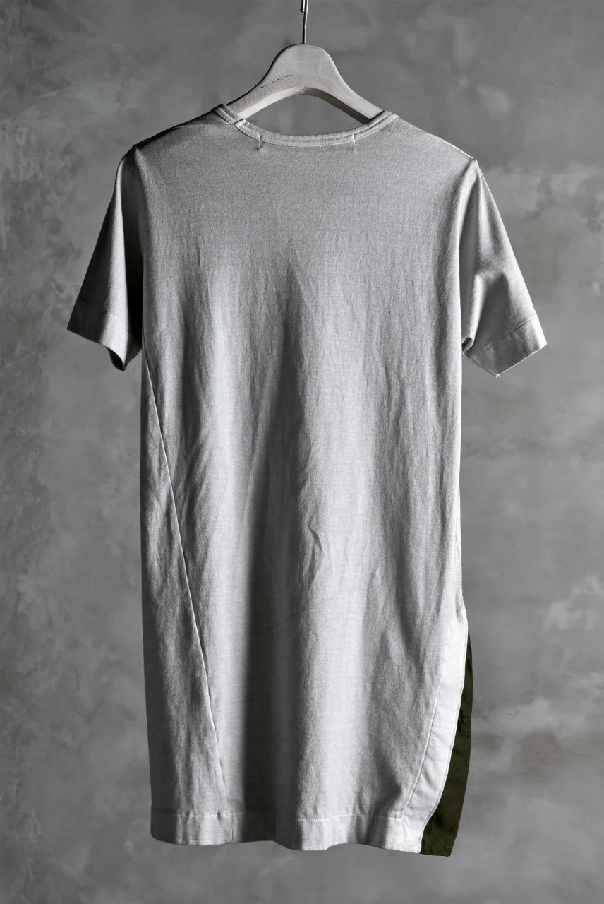 N/07 "MAUSK Detail" ASSORTMENT JP-SUMI DYED T-SHIRT (SUMI×KHAKI) - Image 3