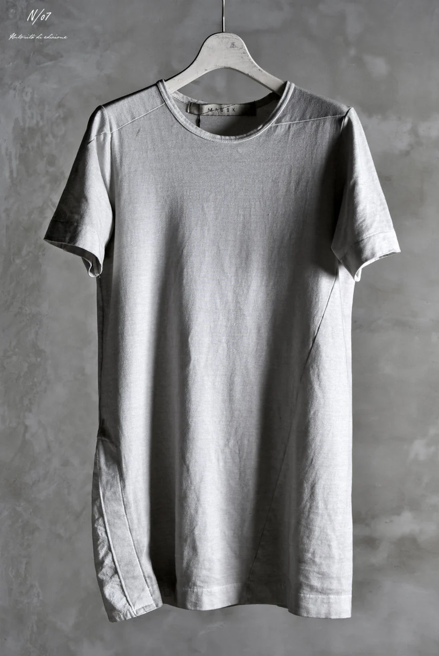 N/07 "MAUSK Detail" ASSORTMENT JP-SUMI DYED T-SHIRT (SUMI×WHITE)
