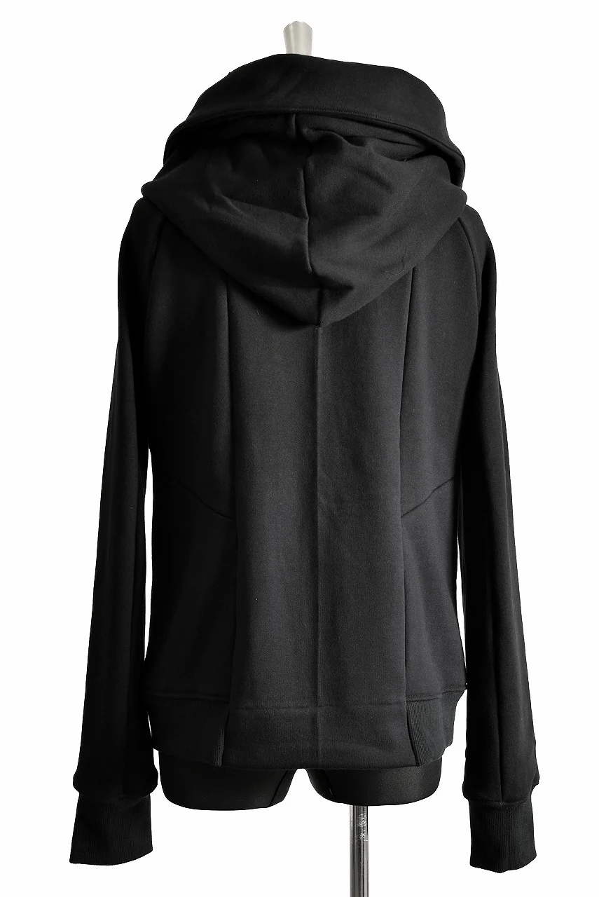 N/07 "MAUSK Detail" Big Hooded Half bias neck Short parka -With Finger Out- (BLACK) - Image 8