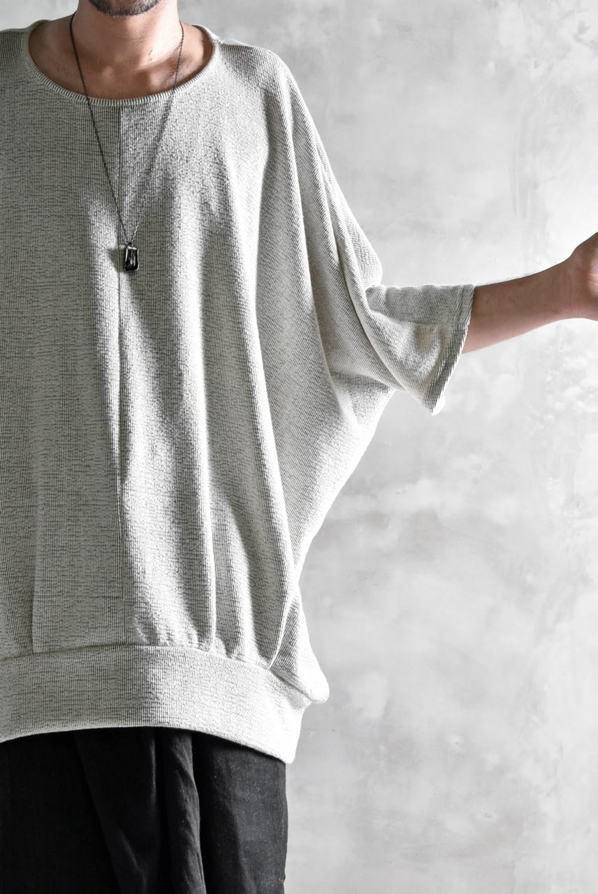 N/07 "MAUSK Detail" OVERFIT DOLMAN T-SHIRT (ECRU) - Image 13