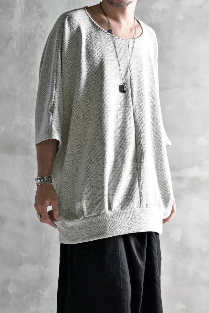 N/07 "MAUSK Detail" OVERFIT DOLMAN T-SHIRT (ECRU) - Image 14