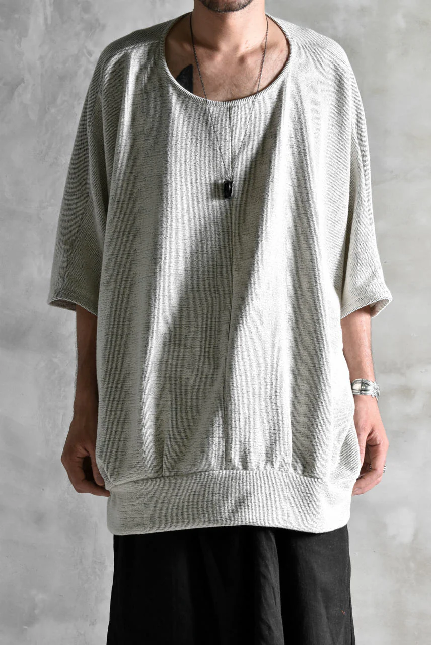 N/07 "MAUSK Detail" OVERFIT DOLMAN T-SHIRT (ECRU) - Image 16