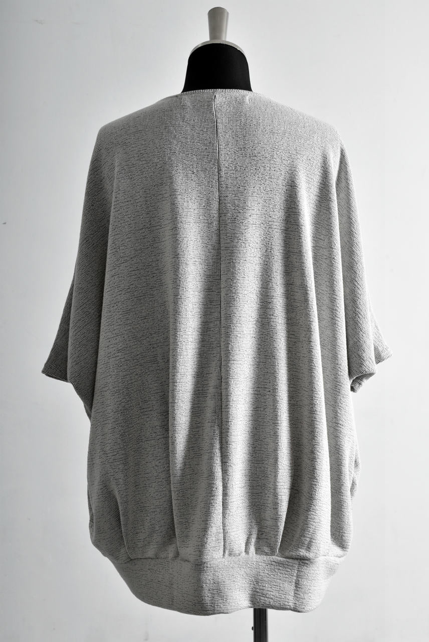 N/07 "MAUSK Detail" OVERFIT DOLMAN T-SHIRT (ECRU) - Image 3