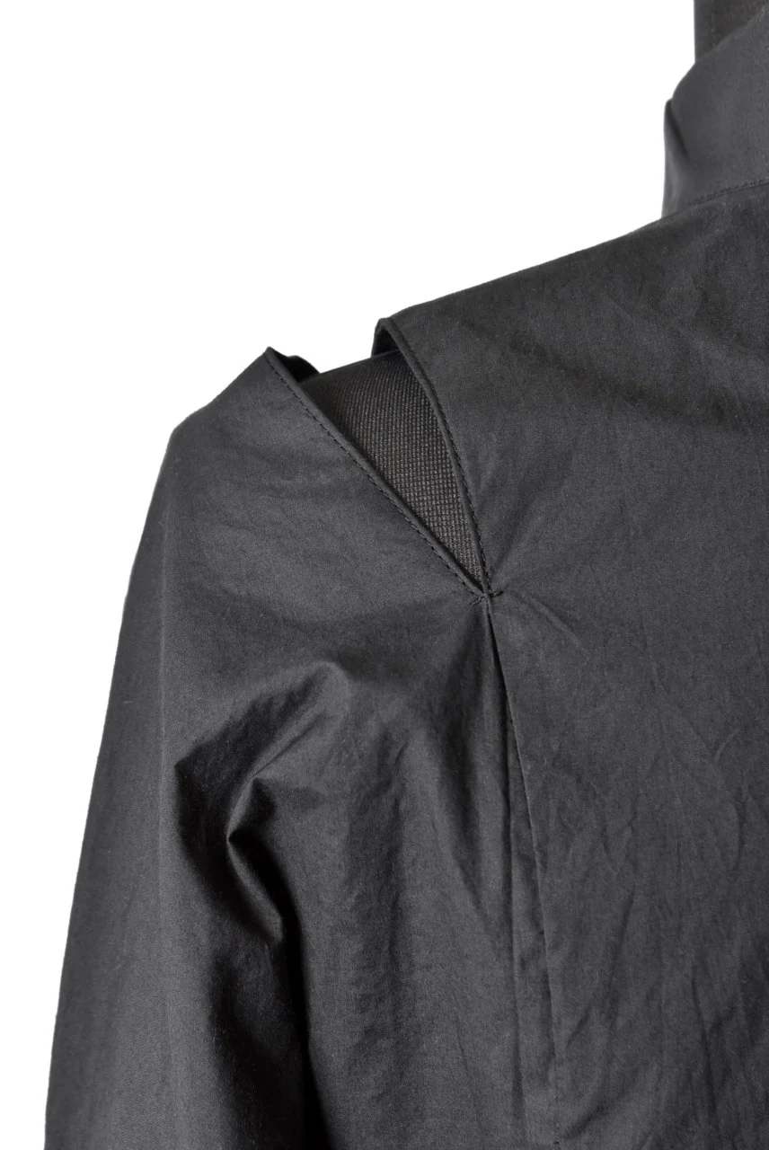 N/07 "MAUSK Detail" SLIT-SHOULDER LONG SHIRT (BLACK) - Image 24