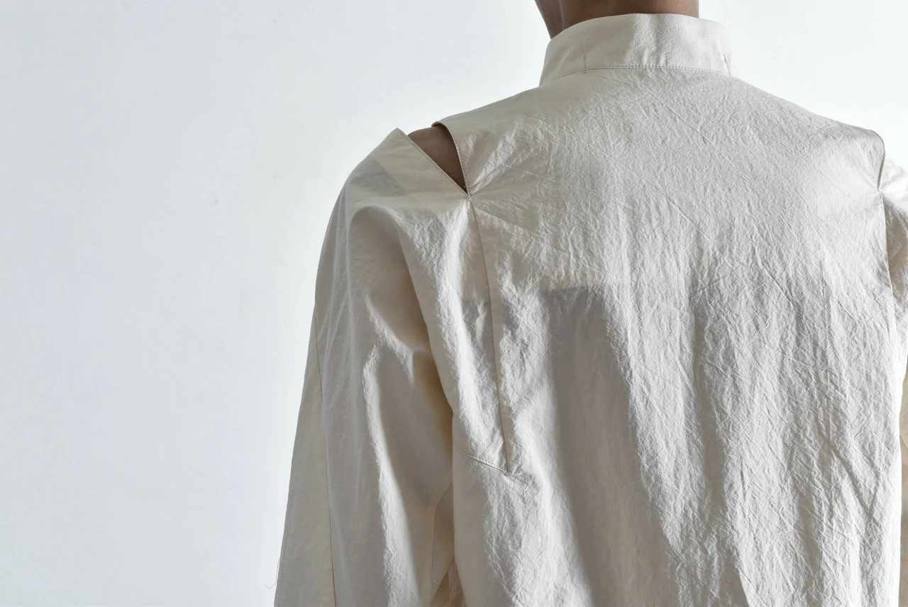 N/07 "MAUSK Detail" SLIT-SHOULDER LONG SHIRT (ECRU) - Image 40