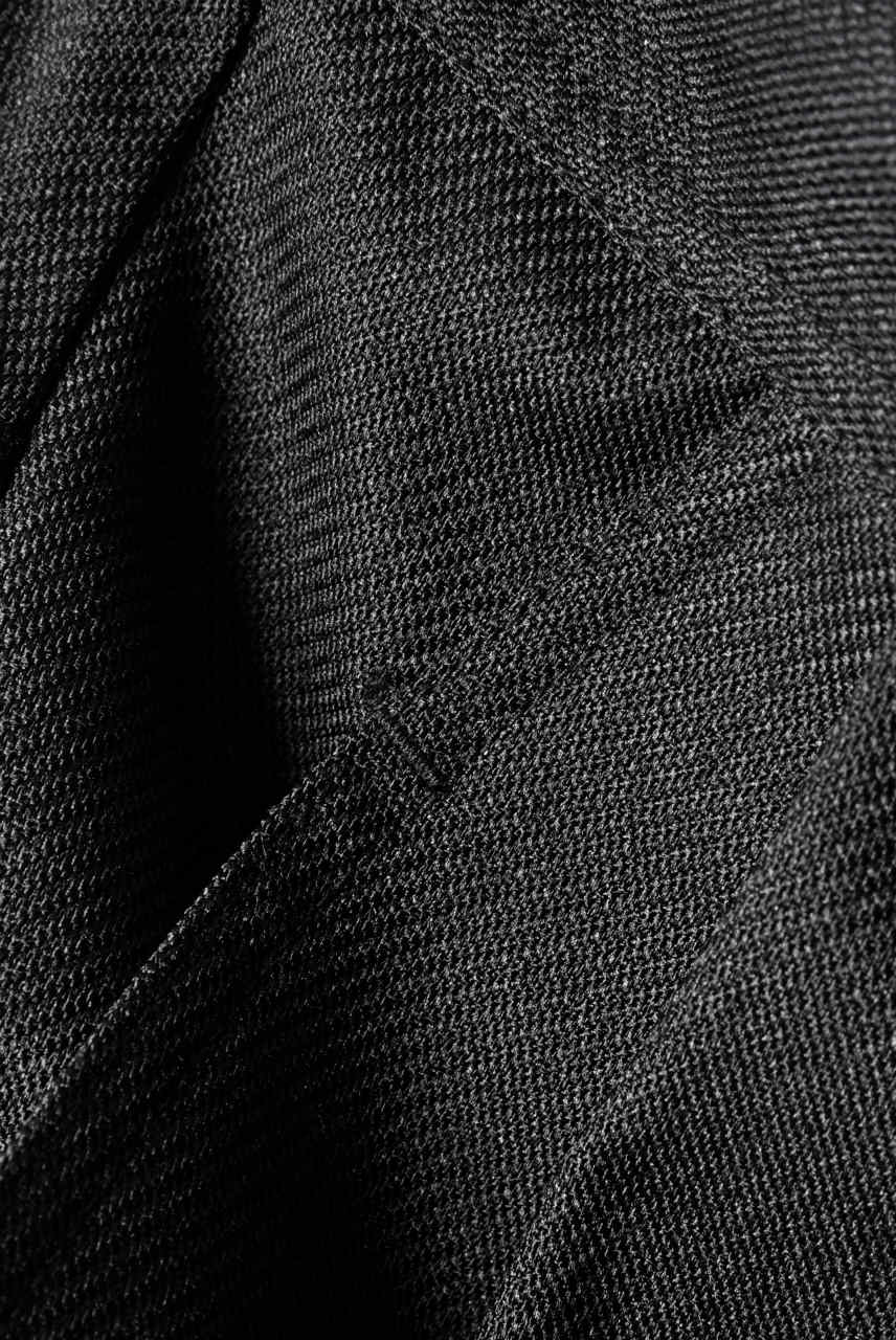 N/07 "MAUSK Detail" Three Dimensional Wide Tuck / Dart Cropped Pants #2 (BLACK) - Image 8