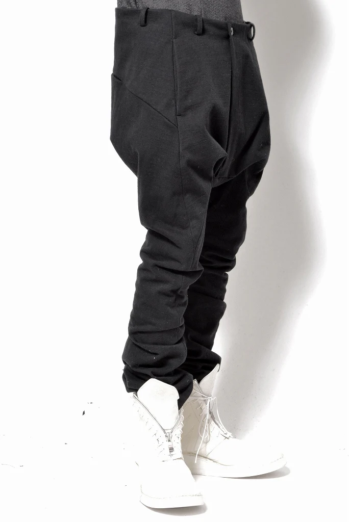 N/07　midium jersey sarrouel pants  " sensim " (BLACK) - Image 3