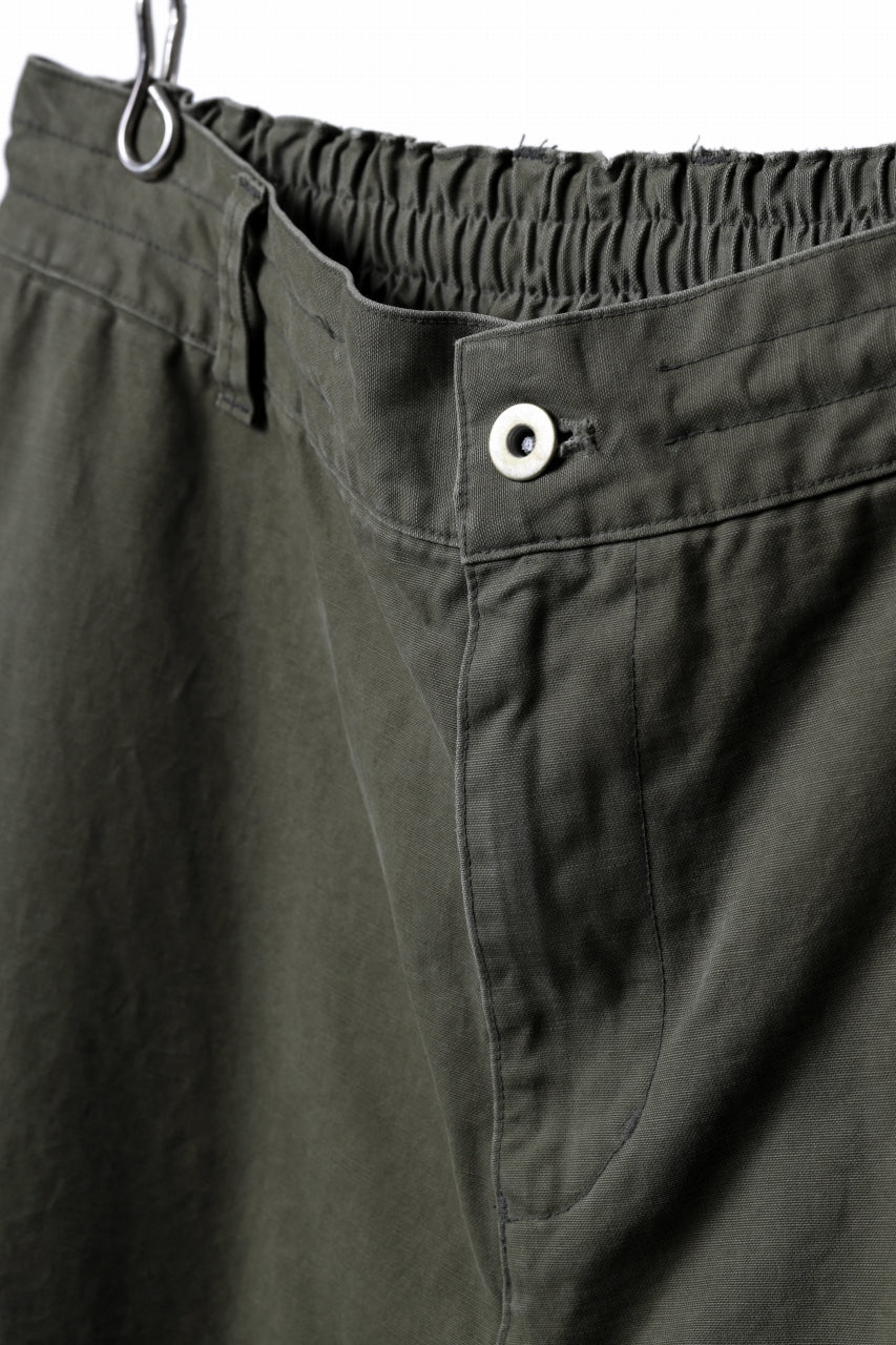 N/07 MILITARY TROUSERS M47 / VINTAGE BIO-WASHED DUCK CANVAS (KHAKI) - Image 10