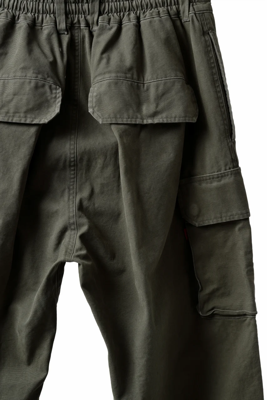 N/07 MILITARY TROUSERS M47 / VINTAGE BIO-WASHED DUCK CANVAS (KHAKI) - Image 15
