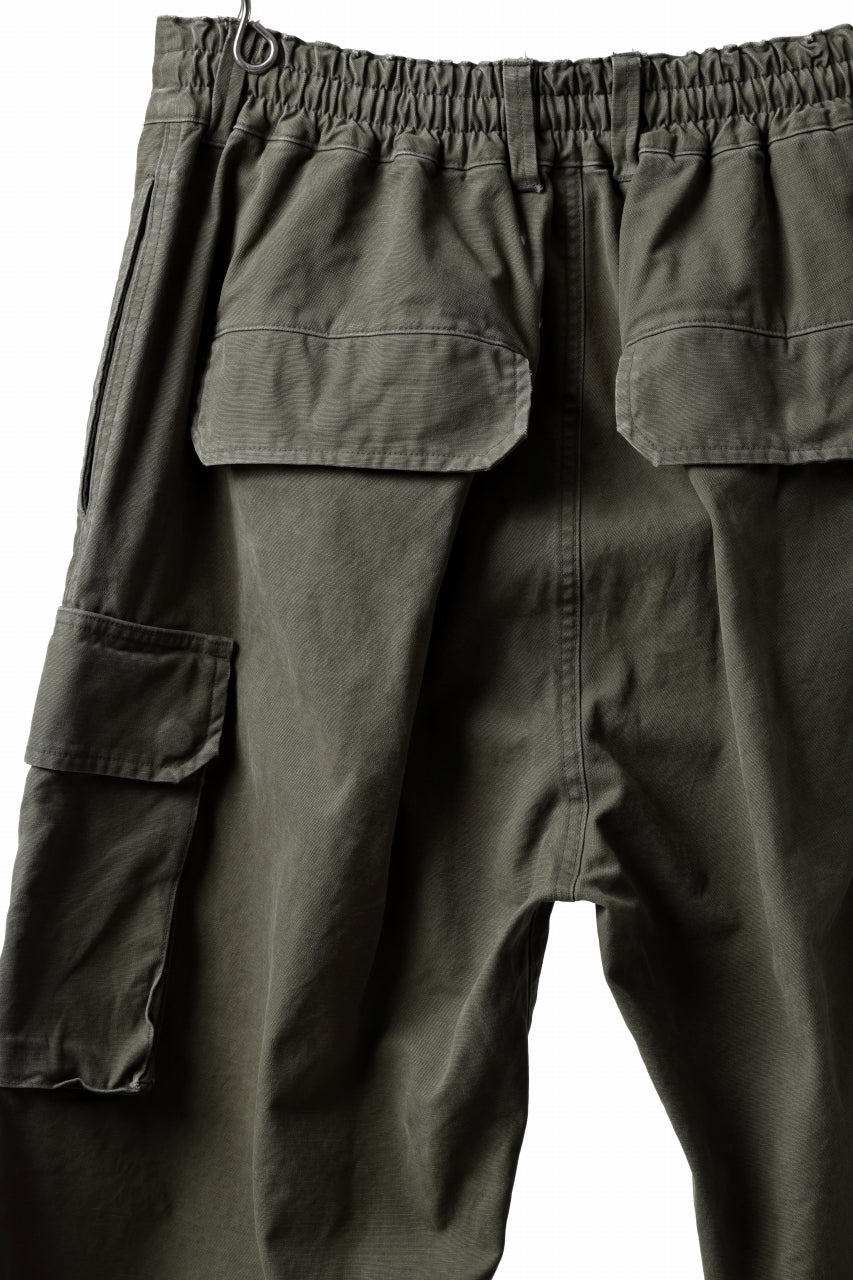 N/07 MILITARY TROUSERS M47 / VINTAGE BIO-WASHED DUCK CANVAS (KHAKI) - Image 16