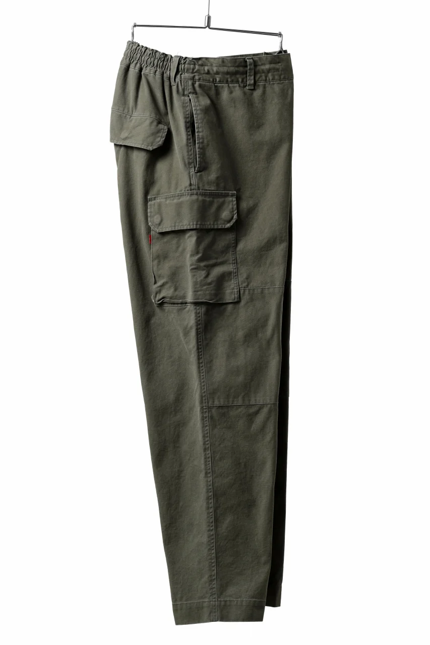 N/07 MILITARY TROUSERS M47 / VINTAGE BIO-WASHED DUCK CANVAS (KHAKI) - Image 2