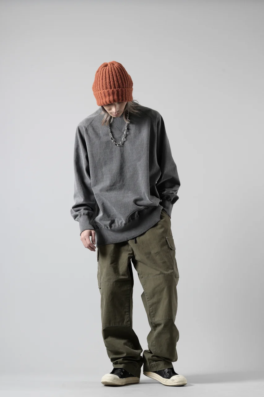 N/07 MILITARY TROUSERS M47 / VINTAGE BIO-WASHED DUCK CANVAS (KHAKI) - Image 24