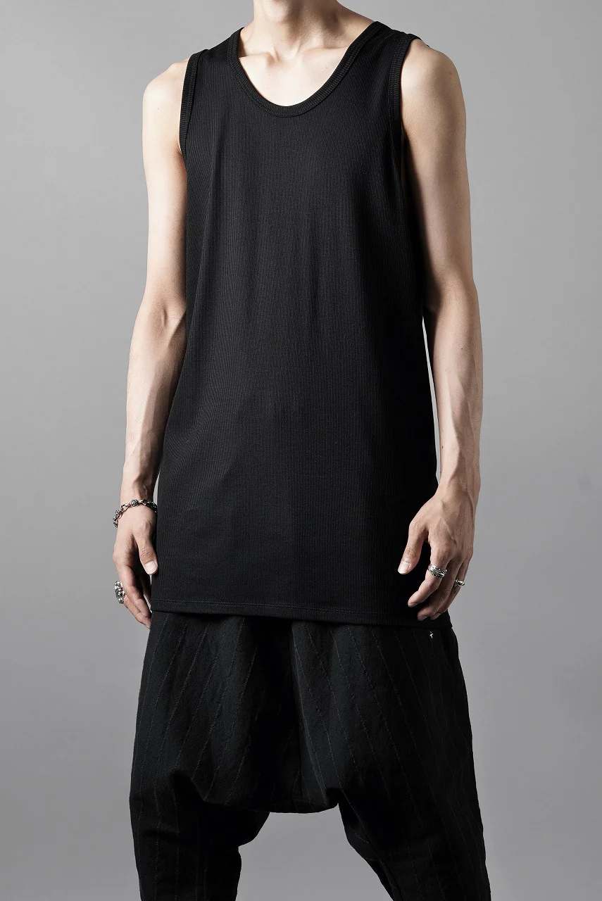 N/07 MINIMAL TANK TOP / MVS SPIRAL TELECO (BLACK) - Image 12