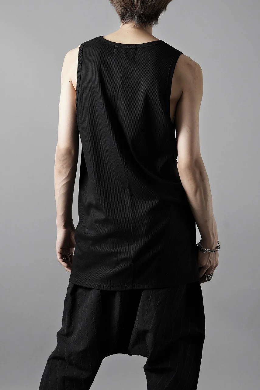 N/07 MINIMAL TANK TOP / MVS SPIRAL TELECO (BLACK) - Image 13