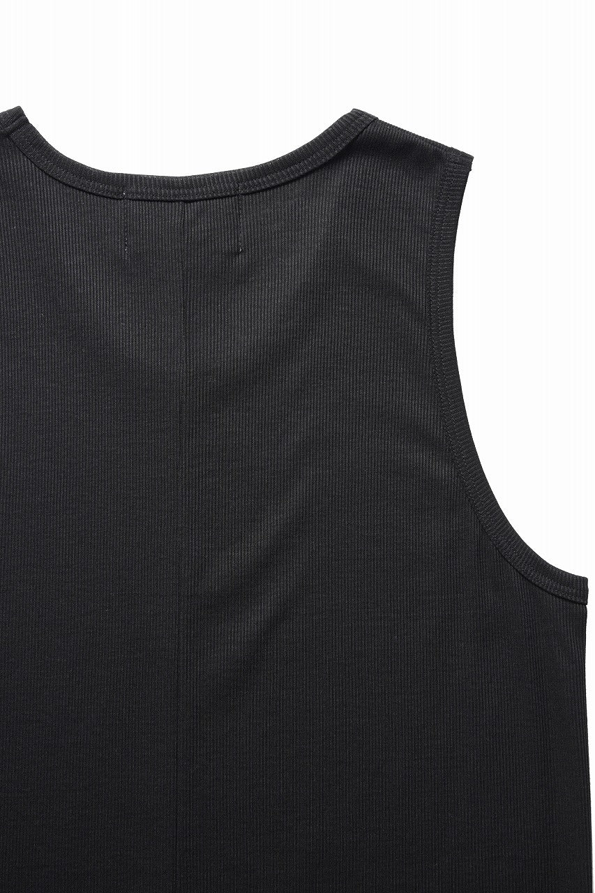 N/07 MINIMAL TANK TOP / MVS SPIRAL TELECO (BLACK) - Image 8