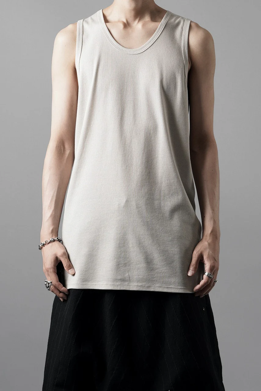 N/07 MINIMAL TANK TOP / MVS SPIRAL TELECO (GREIGE) - Image 13