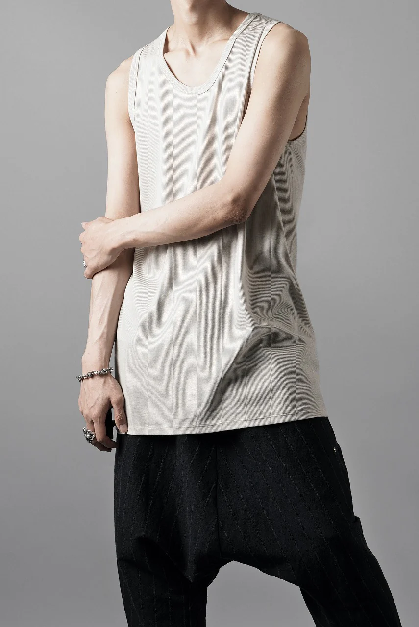 N/07 MINIMAL TANK TOP / MVS SPIRAL TELECO (GREIGE) - Image 14