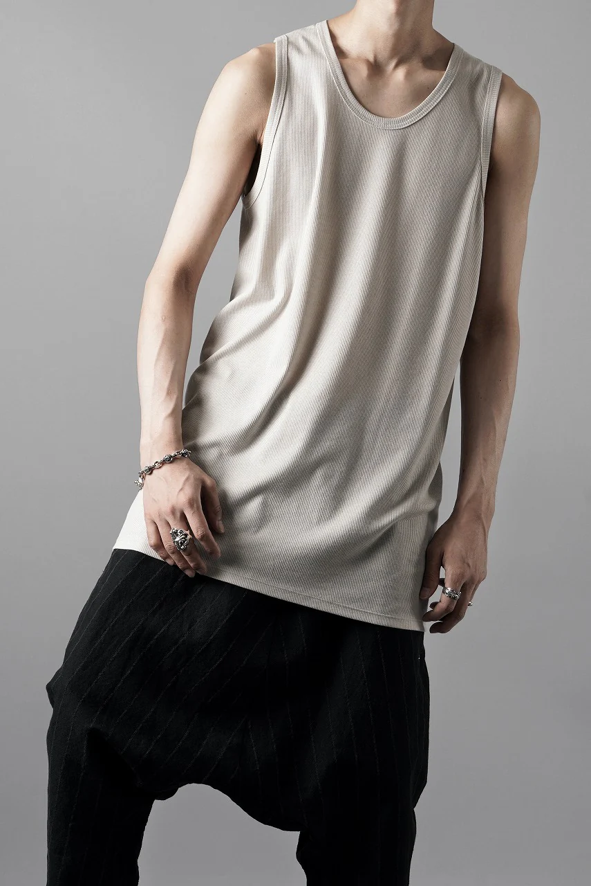 N/07 MINIMAL TANK TOP / MVS SPIRAL TELECO (GREIGE) - Image 15